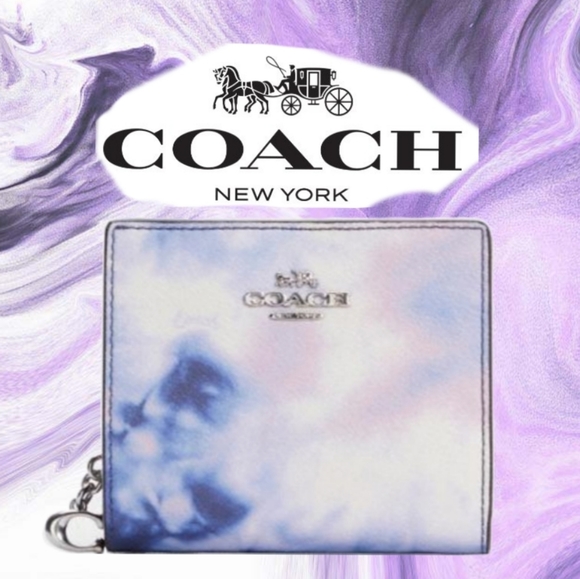 Coach Snap Wallet With Tie Dye Print - Picture 1 of 2